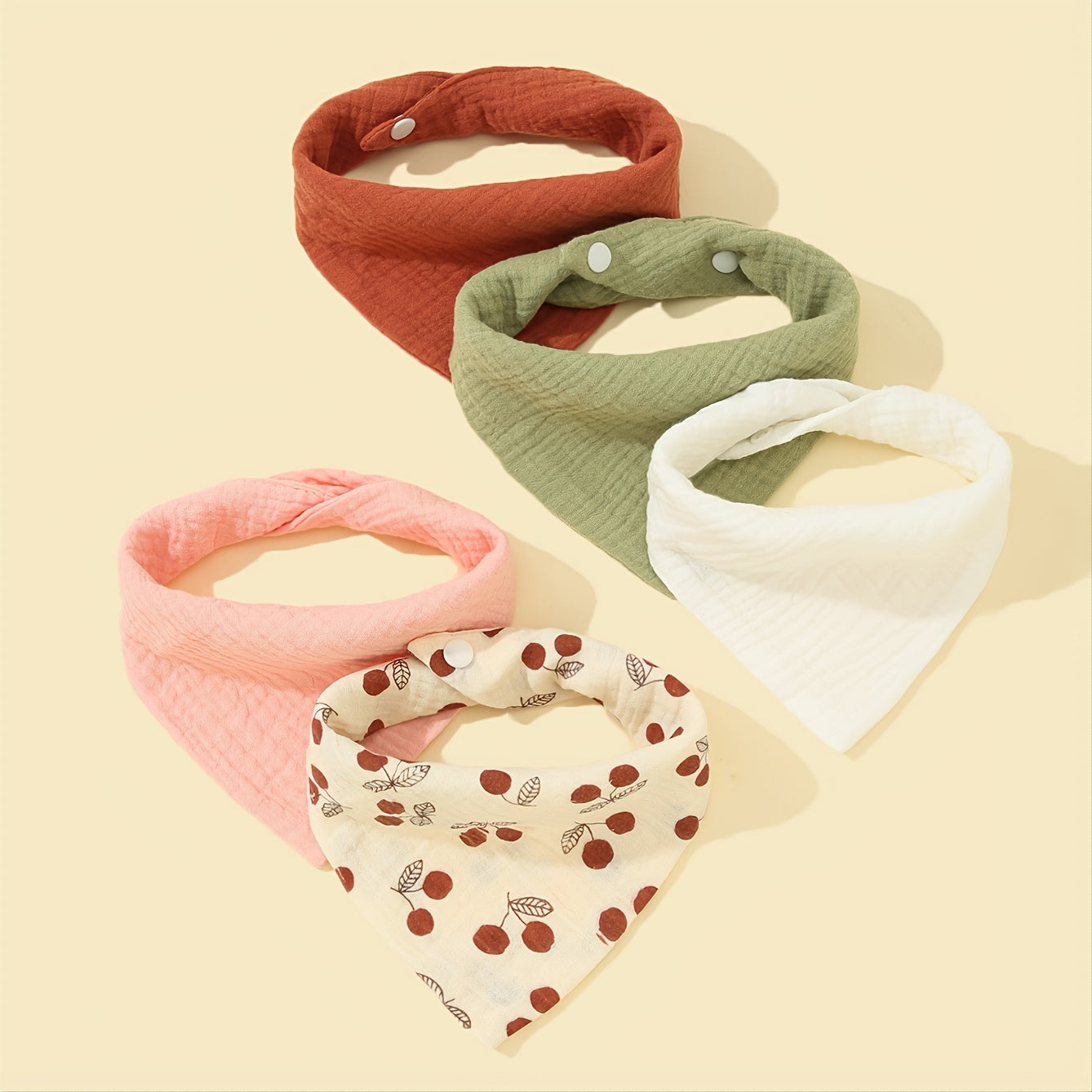 5-Pack Baby Cotton Bib