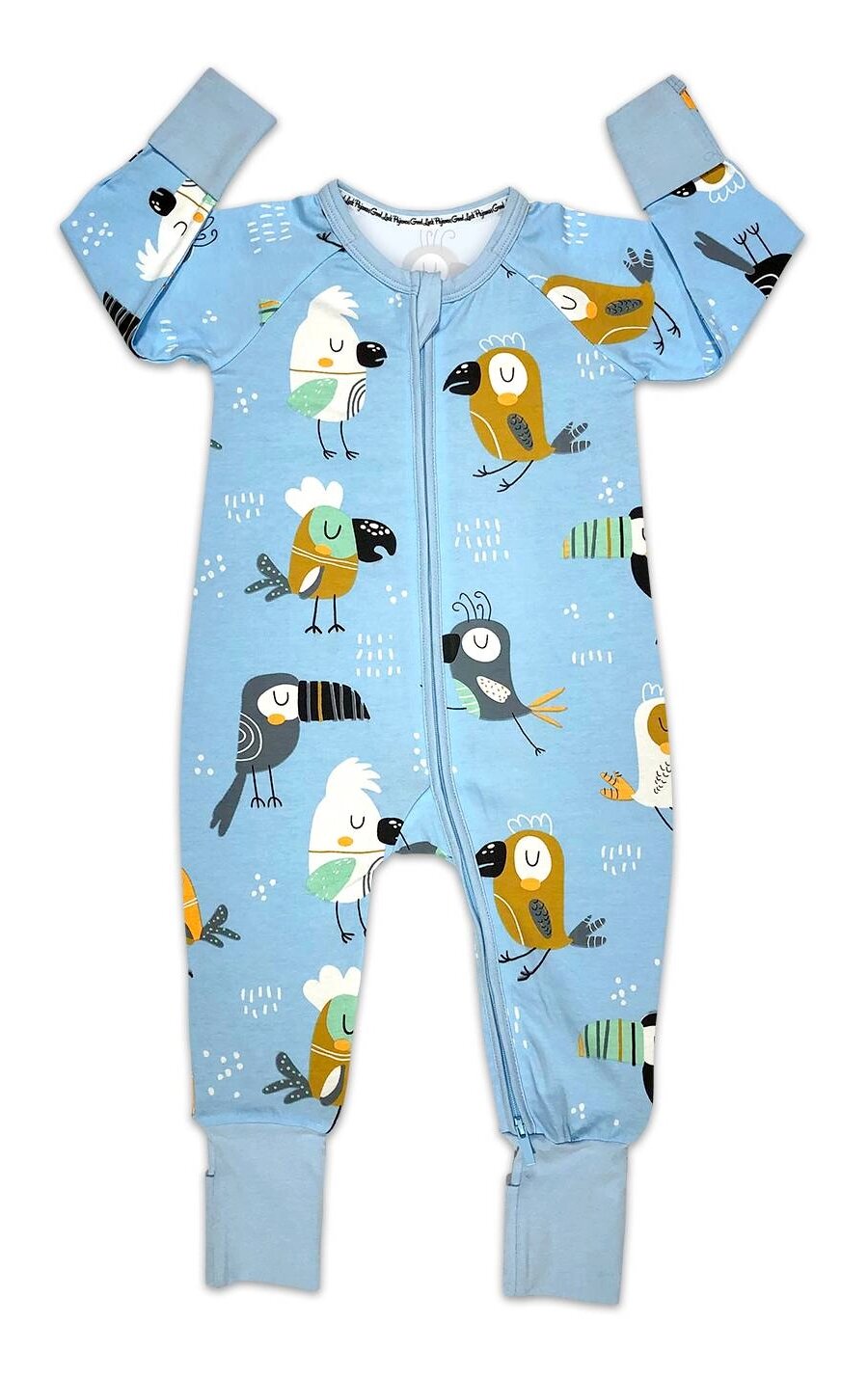 100% Cotton Bird Sleepwear - Ultra Cozy with Easy Diaper Changes