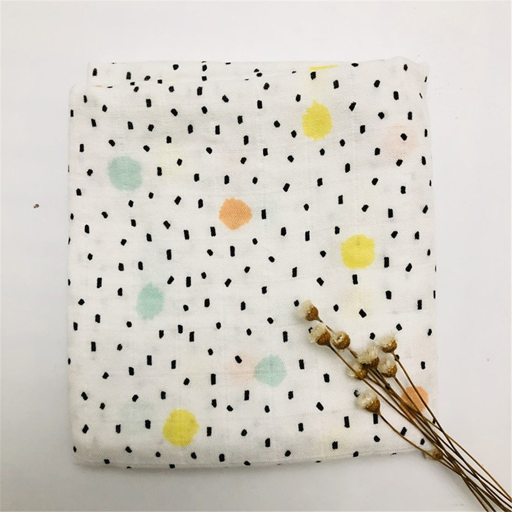 Organic Cotton Newborn Baby Blanket/Swaddle (24in x 24 in)